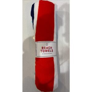 Red White and Blue Beach Towel 27" x 55"